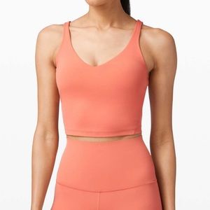 lululemon Align tank - rustic coral colour
